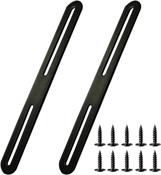 Perforated Houder voor Bevestiging, 215 x 24 mm, Stalen Plaat voor Meubelmontage en Planksteunen