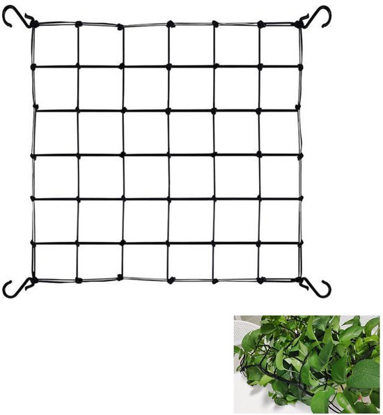Pflantensteunnet 60x60 cm, Elastisch Kweeknet voor Tuinplanten