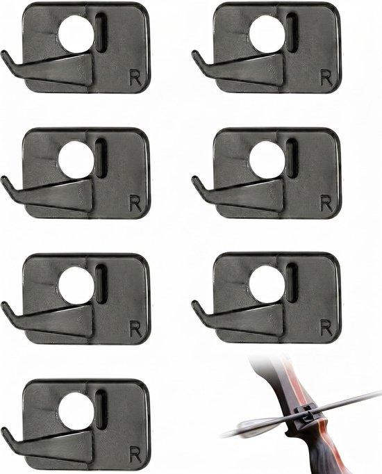 Pijlensteun 8x voor Recurve Boog, Kunststof met Antislip Achterkant, Voor Precisietraining en Jagen