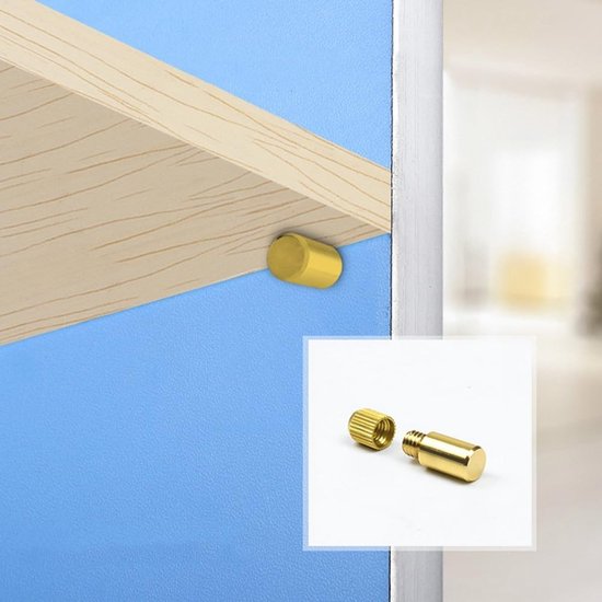 Plankdragers en houders voor meubels, antislip metalen steunen, geschikt voor kasten en glas, 20 stuks