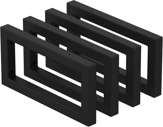 Plankhouder, zwart metaal, wastafelhouder, houders voor planken, consoledrager voor wastafels, veelzijdige wandhouders (zwart, 30 cm, 4 stuks)