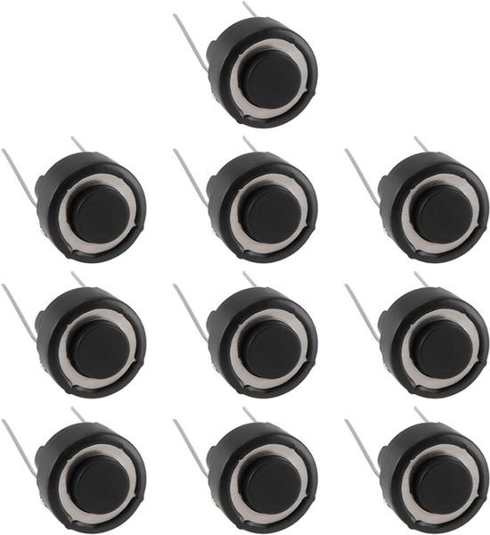 Play Pause Cue Knop Schakelaar - Compatibel met Pioneer CDJ-800 1000 2000 DJM-800 1000 - 10 STKS - Zwart Knoppen Set. van Merkloos