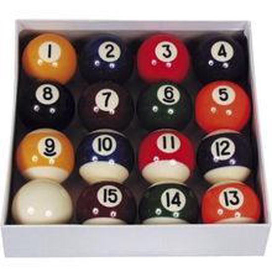 Pool ballen set Aramith 57.2mm Standaard van Merkloos