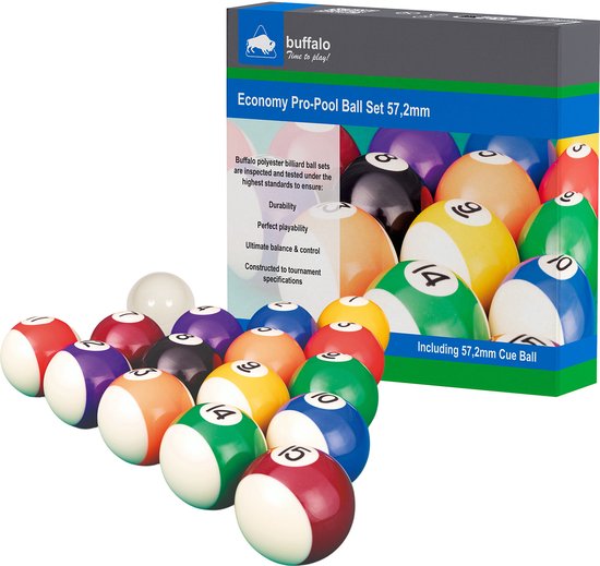 Pool ballen set Polyester 57.2mm Economy