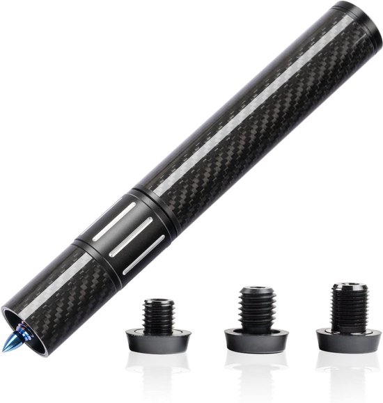 Pool Cue Extension met 3 Bumpers Carbon Fiber Biljart Extension Biljart Accessoires voor Mezz Predator ZOKUE Jflowers Cue