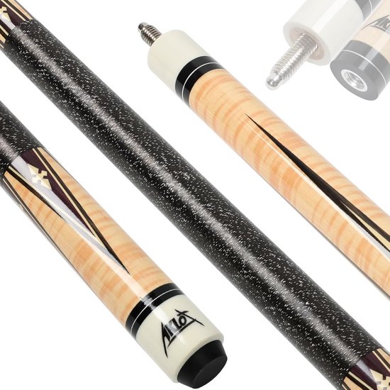 Pool Cue Stick Bruin - Klassieke Poolkeu voor Optimaal Speelgemak van Merkloos
