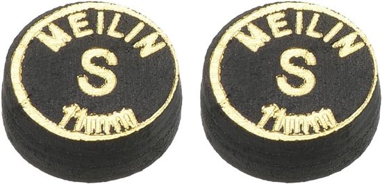 Pool Cue Tip 11mm - Zacht Leer - Consistente Grip - Voor Nauwkeurige Schoten Vemera - 2 stuks - Vemera