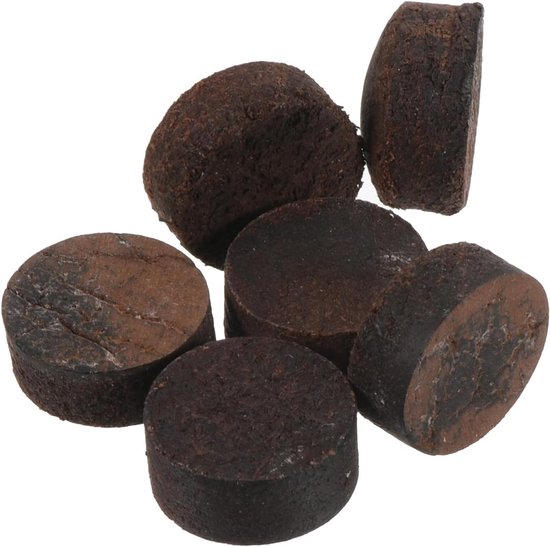 Pool cue tips 12mm - bruin - 12 stuks - vervangingen voor biljart - m-winkel