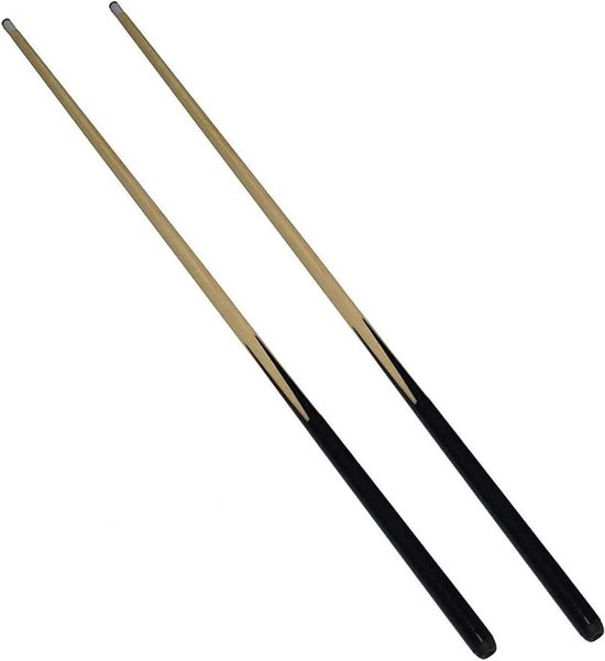 Pool Keus - Biljart Keus - Spel Benodigdheden - Set van twee - 145 cm - Zwart