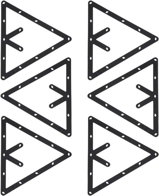 Pool Rack - Billiard Setup - Snel Spel Starten - Magische Plaatsing - 24 x 24 cm - Zwart
