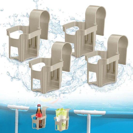 Pool rim cup holder (4 pieces) van Merkloos