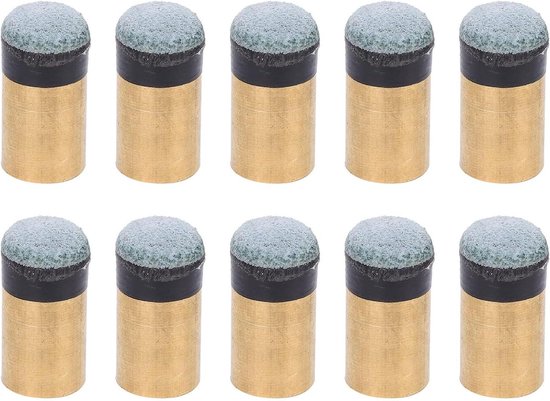 Pool Stick Tips - Cue Pole Tip Vervanging Set van 10 - 11mm - Biljart Accessoires van Merkloos
