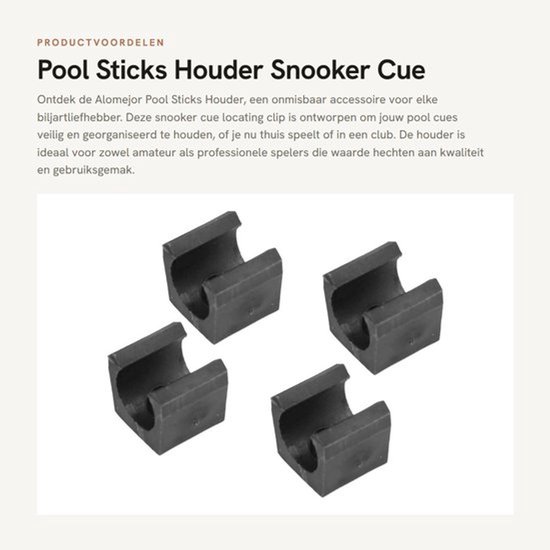 Pool Sticks Houder - Snooker Cue Beugel - Biljart Accessoires - Pool Cue Racks - Voor Clubs/Bars - Eenvoudig te Gebruiken - Keu Rek