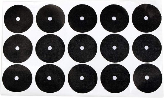 Pool Tafel Stickers - Punt Markeringen - Billiard Spel - Waterproof Materiaal - 100 Stuks - Zwart