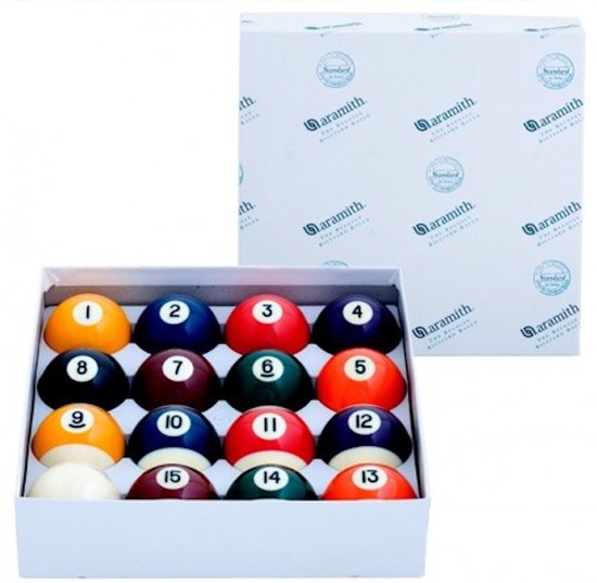 Poolballen Aramith standaard maat 57,2 mm van Aramith