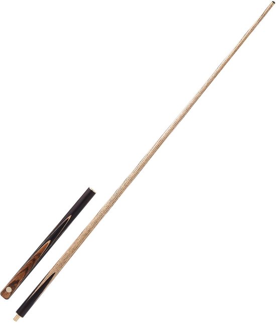 Poolkeu- 1447-8 mm gelede snookerkeu- snookerkeu met verlengstang en 9-5 mm lederen tip- 538 g poolkeu voor professionele pooltafel- bar- thuis- kantoor- inclusief aluminium koffer