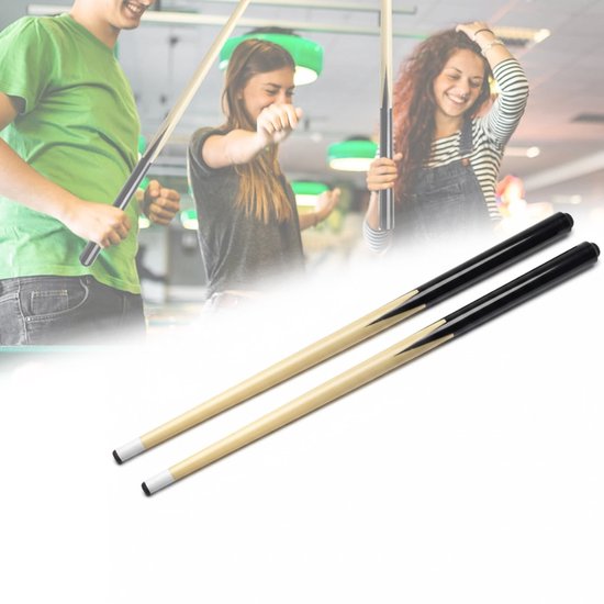 Poolkeu 2 Delig - Biljart Accessoires - Biljartkeu - 90cm van Merkloos