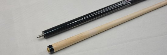 Poolkeu - Billiard Keu - Pool Spelen - Massief Hout - 147 cm - Zwart Wit