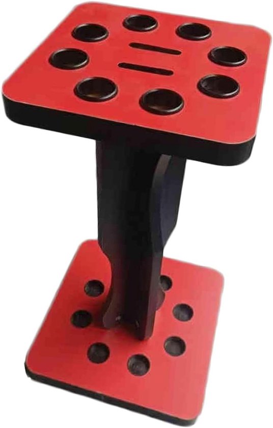 Poolkeu houder - Standaard organizer - Biljartkamer inrichten - Vloerstaand model - Voor 8 keuen - Color1