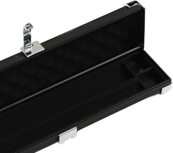 Poolkeu Koffer - Keu Tas - Biljart Spelen - Aluminiumlegering Constructie - 154 cm - Zwart