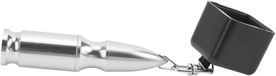 Poolkeu Krijthouder - Biljartkrijt Houder - Biljart Spelen - Antislip Ontwerp - 10 x 3 x 3 cm - Zilver zwart