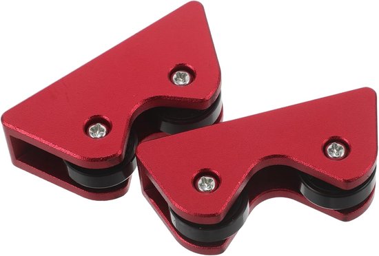 Poolkeu Rechtheidschecker - Biljart Accessoire - Keu Onderhoud - Snelle Feedback - 2 Stuks - Rood
