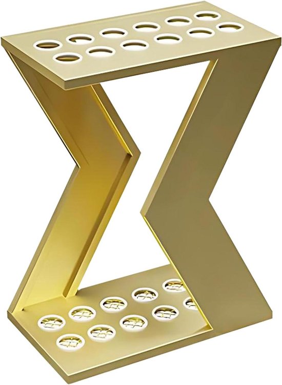 Poolkeu Rek - Biljart Keu Houder - Keuen Opbergen - Stabiel Metalen Frame - 12/18 Keuen - Goud van Merkloos