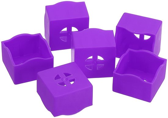 Poolkreidehouder 10 stuks - Lila - Voor Billardkreide