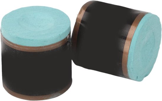 Poolkrijt Biljartkrijt - Keu Krijt - Nauwkeurige Slagen - Sterke Hechting - 2 Stuks 25cm - Blauw
