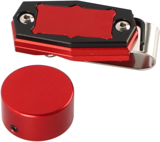 Poolkrijthouder - Krijthouder - Biljart Spelen - Magnetische Bevestiging - Compact - Rood