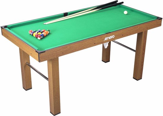 Pooltafel - 164x84x74cm - thuisgebruik - verstelbare poten van Merkloos