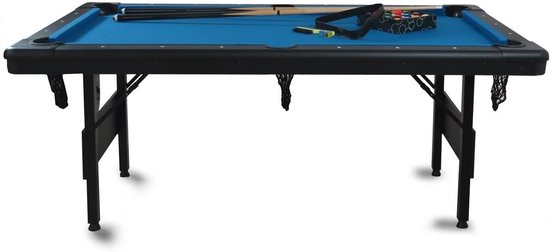 Pooltafel 6FT - opvouwbaar - modern design - ideaal voor binnen en buiten - ShopVlot