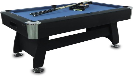 Pooltafel 7ft - Blauwe speelveld - Elegant design - Perfect voor thuis of werk - ShopVlot