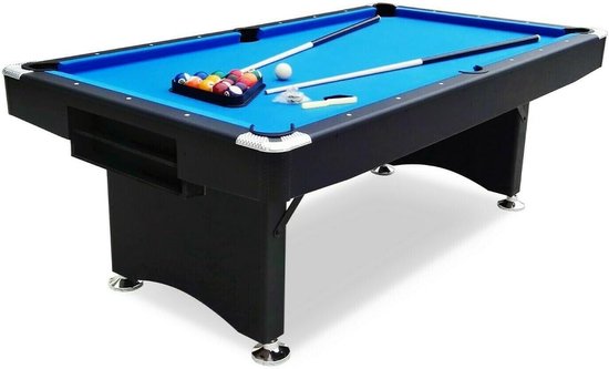 Pooltafel 7ft - opvouwbaar - MDF speelveld - compact op te bergen - ShopVlot