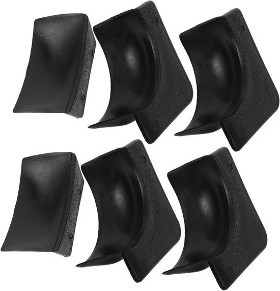 Pooltafel Accessoires - Mini Tafel Onderdelen - Kinderen Spelen - Veilig Plastic Materiaal - 6 Stuks - Zwart