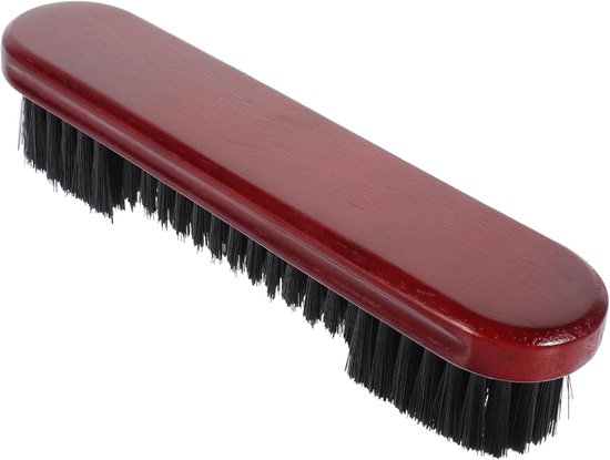 Pooltafel Borstel - Tafelreiniger Biljart - Tafel Schoonmaken - Dichte Borstelharen - 22.5 cm - Donkerrood