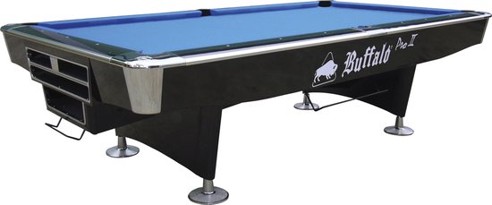 Pooltafel Buffalo Pro-II 9ft zwart (drop pocket) van Buffalo