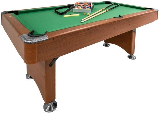 Pooltafel Elegant 6ft - opvouwbaar - MDF speelveld - compact op te bergen - ShopVlot