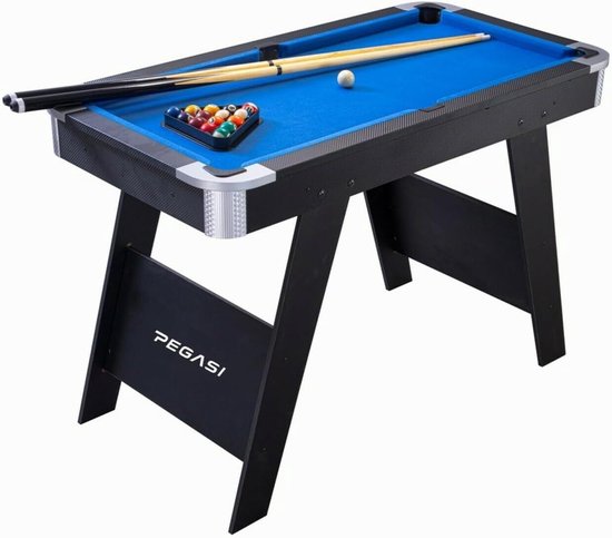 Pooltafel Fun - Mini Tafel - Gezinsspel - Compleet met accessoires - 4ft - Zwart