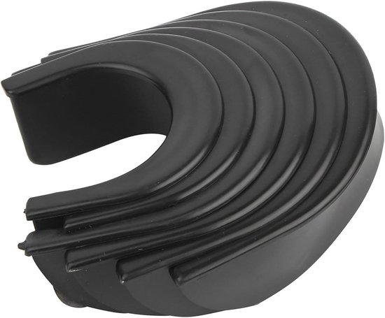 Pooltafel Pocket Liners - Biljart Hole Liners - Biljart Accessoire Vervangen - Slijtvast Rubber Materiaal - 6 Stuks - Zwart