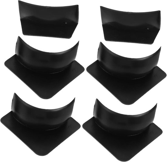Pooltafel Pockets - Billiard Accessoires - Kinder Spelplezier - Vervangbaar Ontwerp - 6 Stuks - Zwart