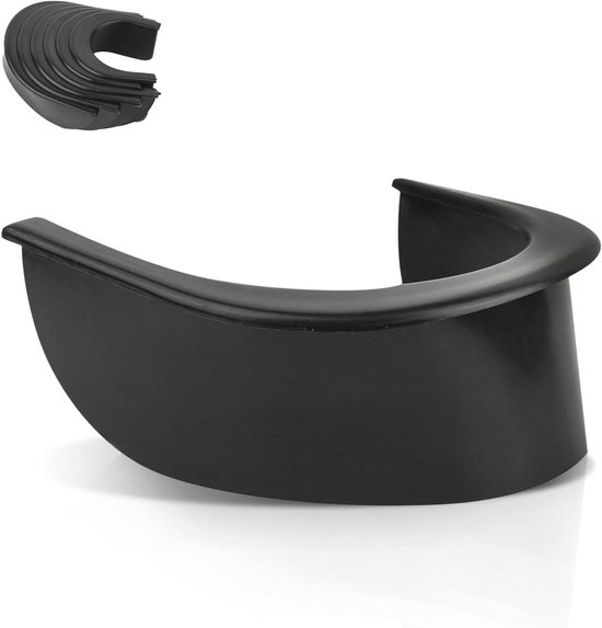 Pooltafel Pockets - Zakvoeringen Rubber - Biljart Spelen - Duurzaam Rubber Materiaal - 6 Stuks 23cm - Zwart