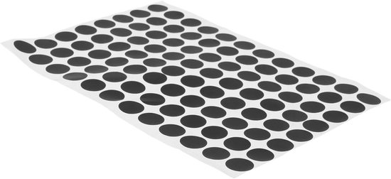 Pooltafel Stickers - Biljart Reparatiepatch - Nauwkeurig Plaatsen Bal - Duurzame Kwaliteit - 16 x 11.5 cm - Zwart van Merkloos