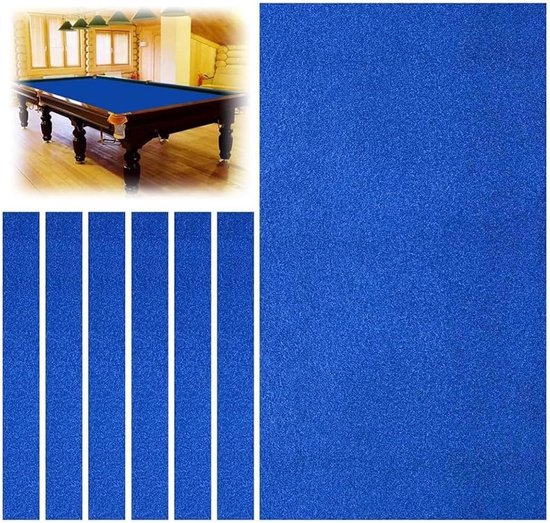 Pooltafel Vilt - Biljart Laken - Indoor Sport - Superieure Rekbaarheid - 9ft - Blauw