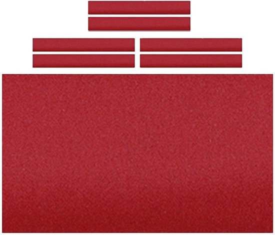 Pooltafelkleed Vilten - Biljart Laken - Indoor Biljart Spelen - Superieure Rekbaarheid - 7FT - Rood