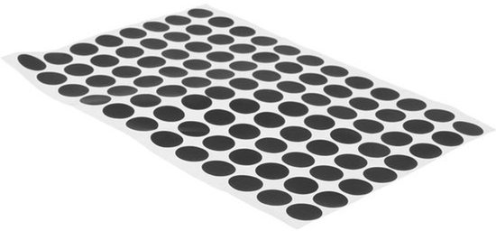 Pooltafelstickers - biljartreparatiepatch - voor het nauwkeurig plaatsen van de bal - duurzame kwaliteit - 16 x 11.5 cm - zwart