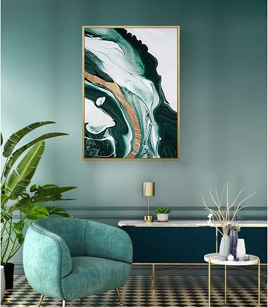 Posters abstract botanisch blad bedrukte poster muurkunst, abstracte boho poster lijntekening vrouw, geen lijst (Design 08, 3 stuks, 50 x 70 cm)