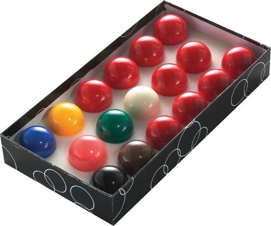 Powerglide Snookerballen 47,5 Mm Hars 18-delig van Powerglide