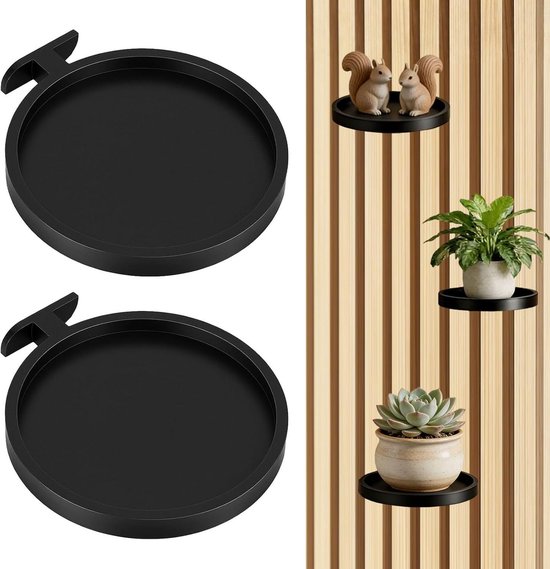 Praktische Wandplank Steunen voor Akoestische Panelen, 2 Stuks, Geschikt voor Planten en Bloemen, Ideaal voor Thuisdecoratie en Geluidsabsorptie
