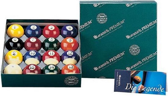 Premium biljartballen set 57,2 mm - Poolballen van Merkloos